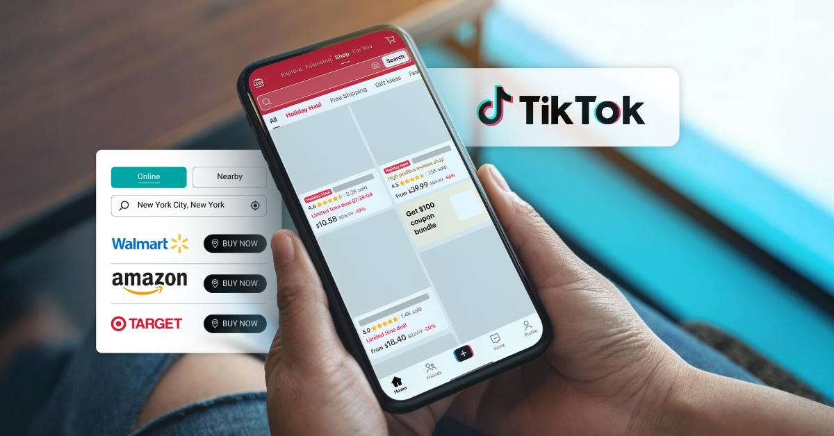 TikTok shop on phone